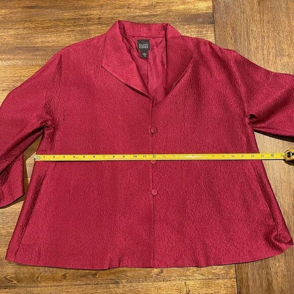 Eileen Fisher Button Down Tunic Shirt Sz M - Picture 6 of 8